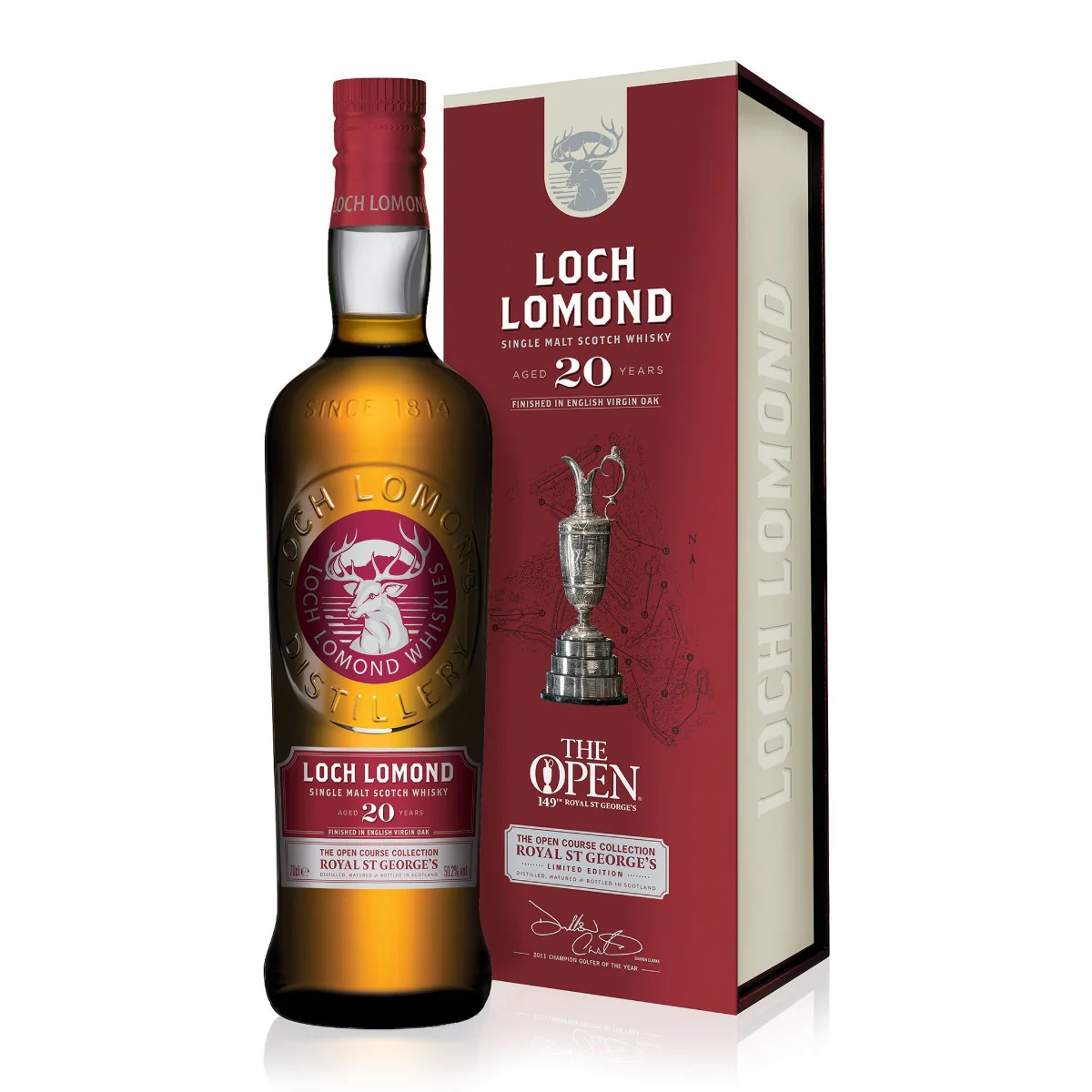 LOCH LOMOND SCOTCH SINGLE MALT THE OPEN COURSE COLLECTION ROYAL ST GEORGES LIMITED EDITION 20YR 750ML