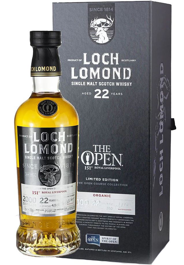 LOCH LOMOND THE OPEN 151 ROYAL LIVERPOOL EDITION ORGANIC 22YR 750ML