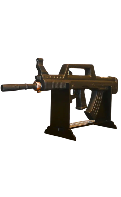 LOCK AND LOAD BOURBON WHISKEY BLACK BULLPOP RIFLE 1.75LI