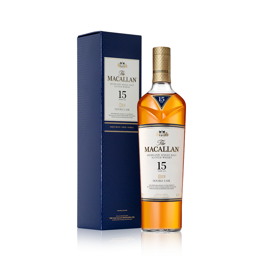 MACALLAN SCOTCH SINGLE MALT DOUBLE CASK 15YR 750ML