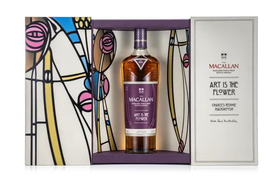 MACALLAN X CHARLES RENNIE MACKINTOSH SCOTCH SINGLE MALT LIMITED ART IS THE FLOWER EDITION 700ML - Image 2
