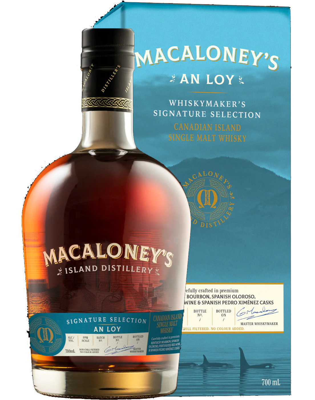 MACALONEYS AN LOY WHISKEY SINGLE MALT CANADA 750ML
