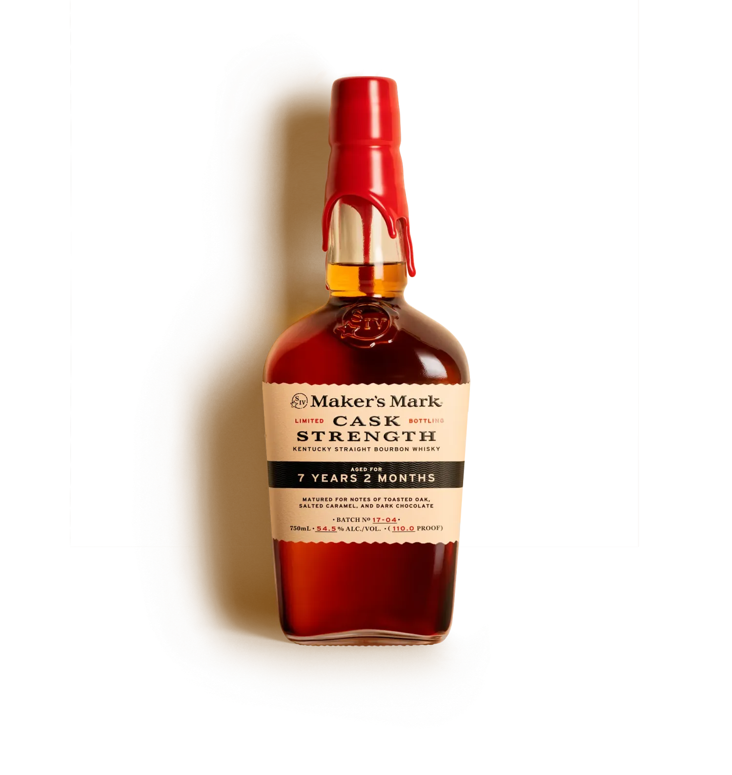 MAKERS MARK BOURBON CASK STRENGTH LIMITED BOTTLING KENTUCKY 7YR 750ML