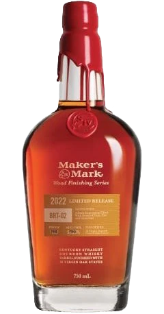 MAKERS MARK BOURBON WOOD FINISH SERIES BRT-02 LIMITED 2022 RELEASE KENTUCKY 750ML