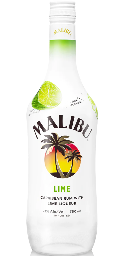 MALIBU RUM LIME LIQUEUR CARIBBEAN 1LI