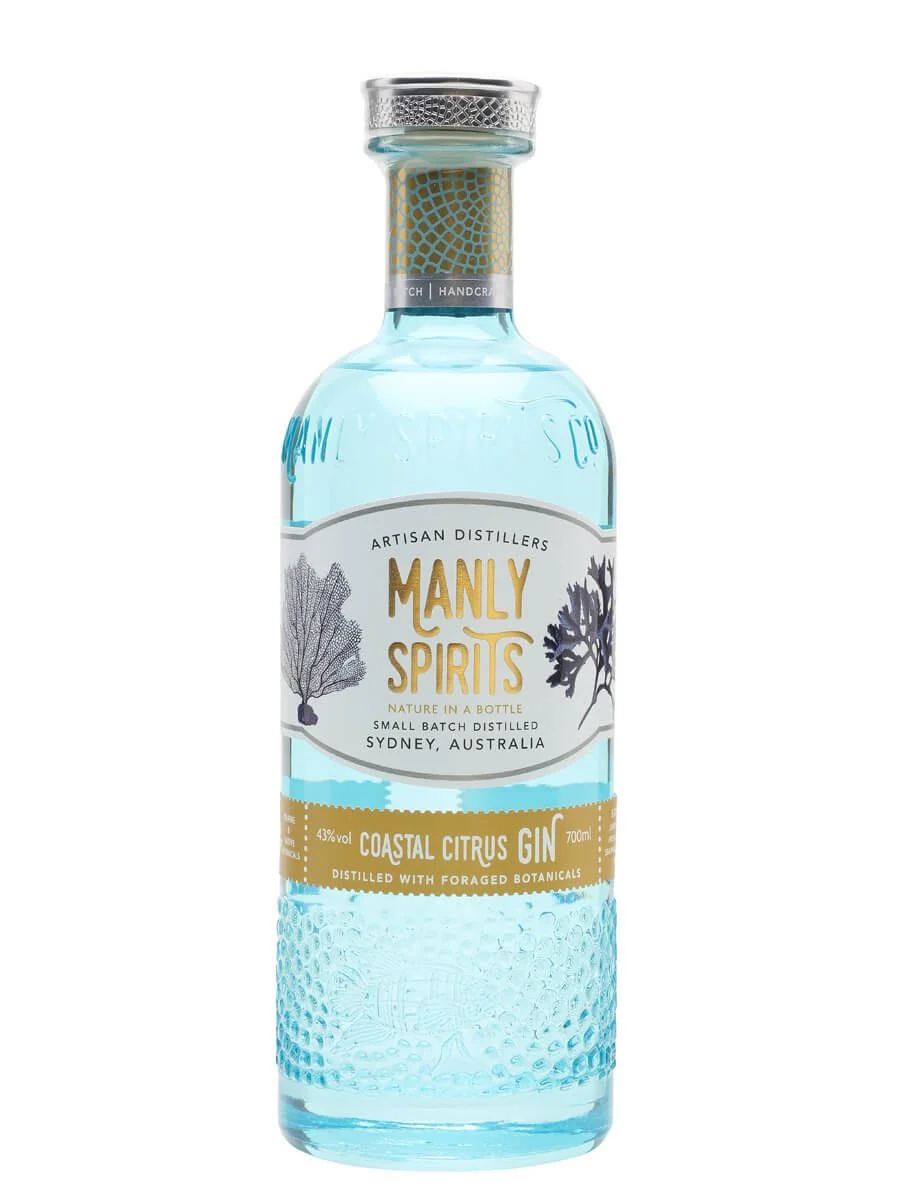 MANLY SPIRITS GIN SMALL BATCH COASTAL CITRUS AUSTRALIA 700ML