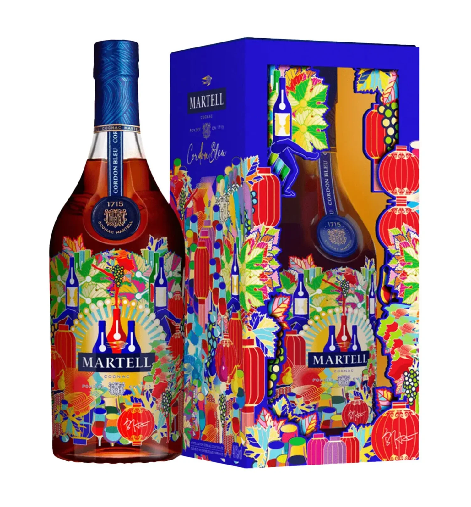 MARTELL COGNAC CORDON BLEU LUNAR NEW YEAR FRANCE 750ML