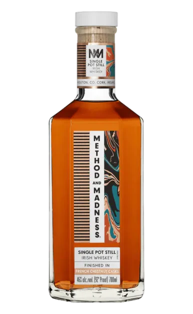 METHOD AND MADNESS WHISKEY SINGLE POT STILL FRENCH CHESTNUT CASKS IRISH 92PF 700ML
