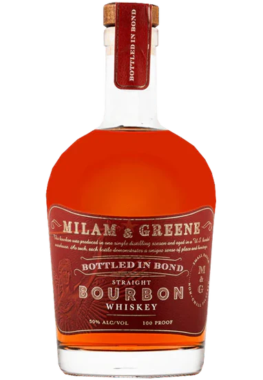 MILAM & GREENE BOURBON STRAIGHT BOTTLE IN BOND TENNESSEE 4YR 750ML