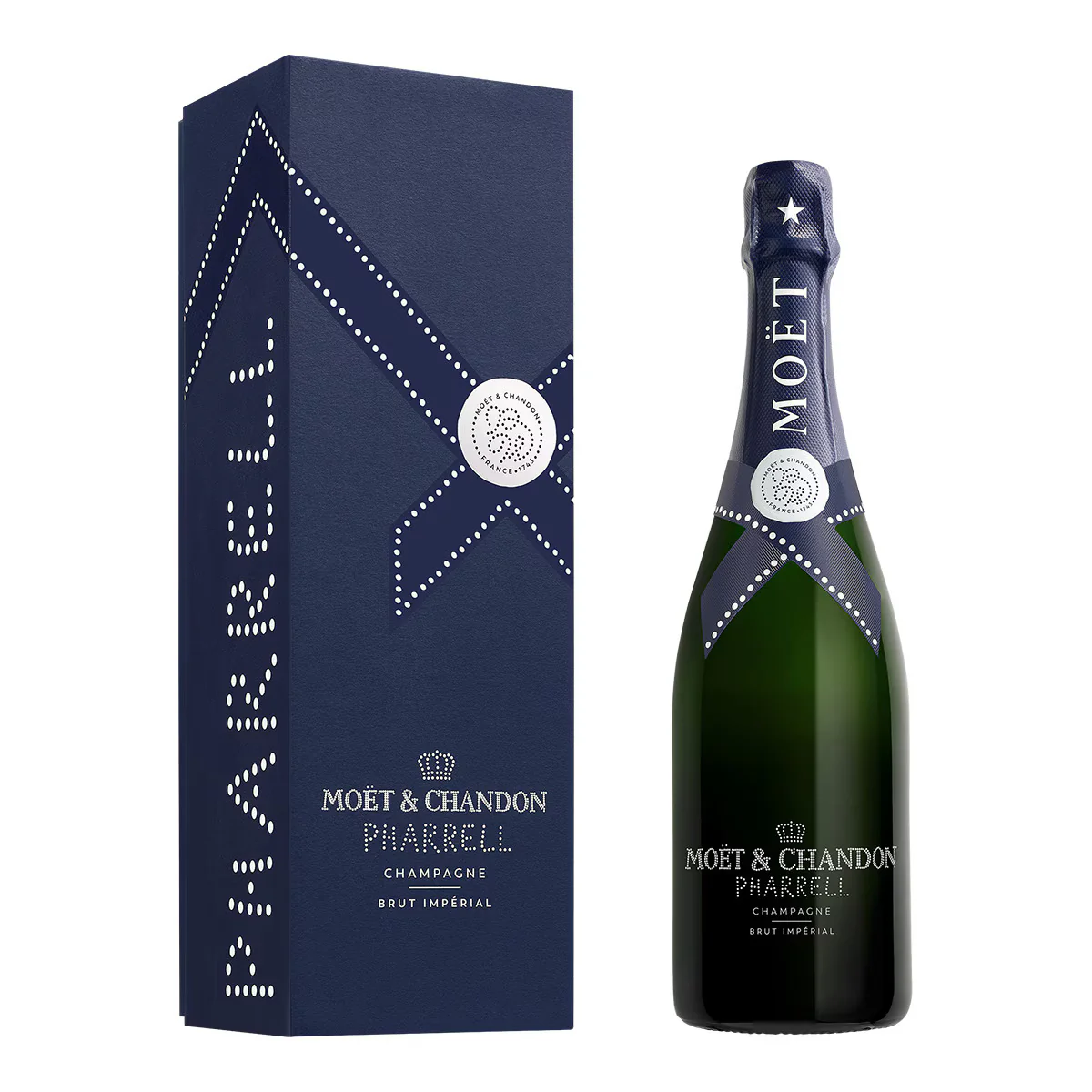 MOET & CHANDON CHAMPAGNE BRUT IMPERIAL PHARRELL WILLIAMS EDITION  FRANCE 750ML