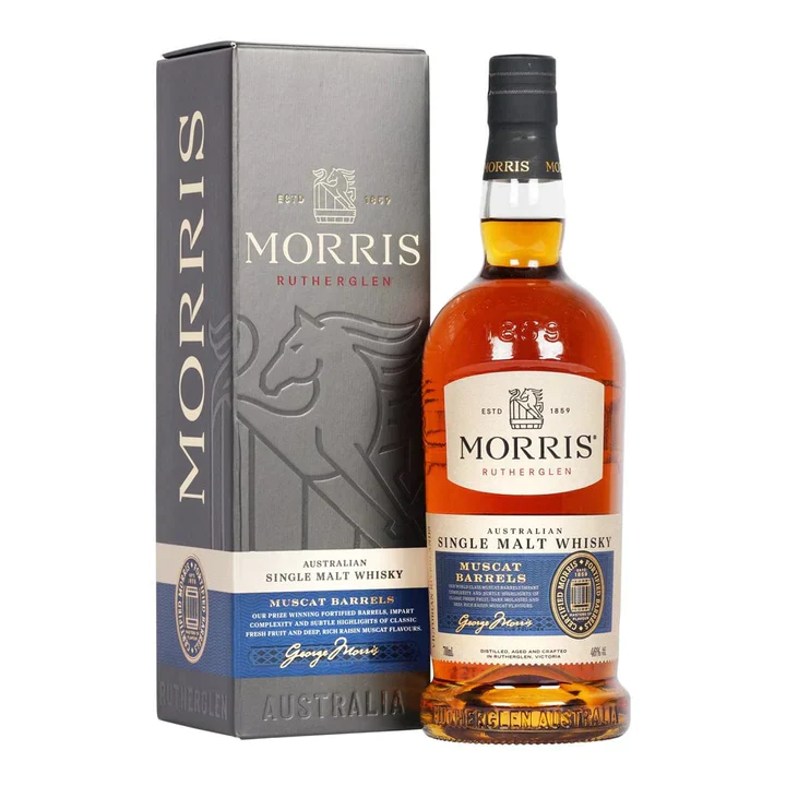 MORRIS RUTHERGLEN WHISKY SINGLE MALT MUSCAT BARRELLS AUSTRALIA 700ML