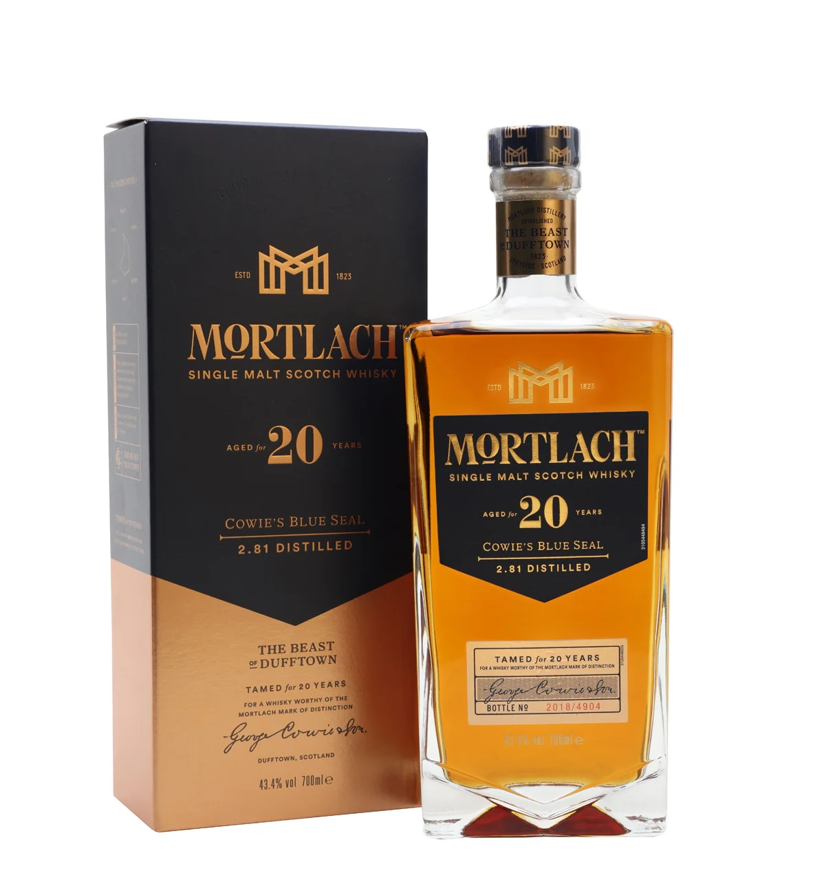 MORTLACH SCOTCH SINGLE MALT THE BEAST DUFFTOWN 20YR 750ML