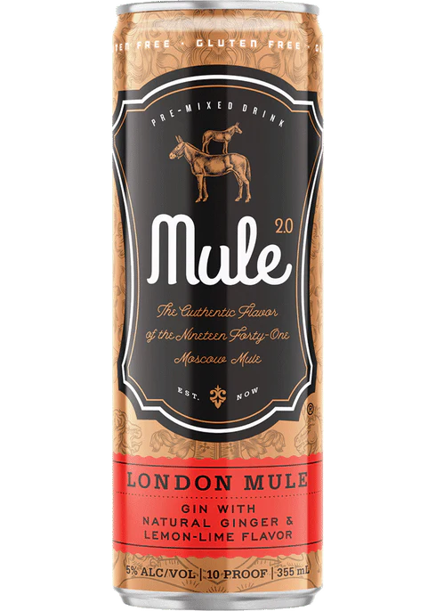 MULE 2.0 LONDON MULE COCKTAIL 4X12OZ CAN