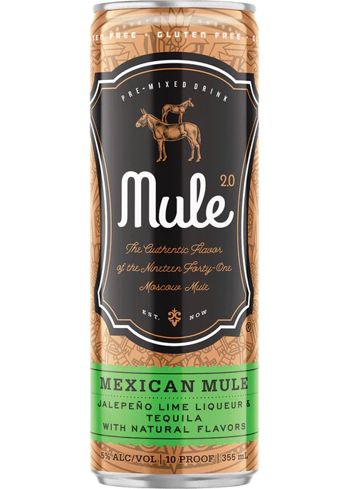 MULE 2.0 MEXICAN MULE COCKTAIL 4X12OZ CAN