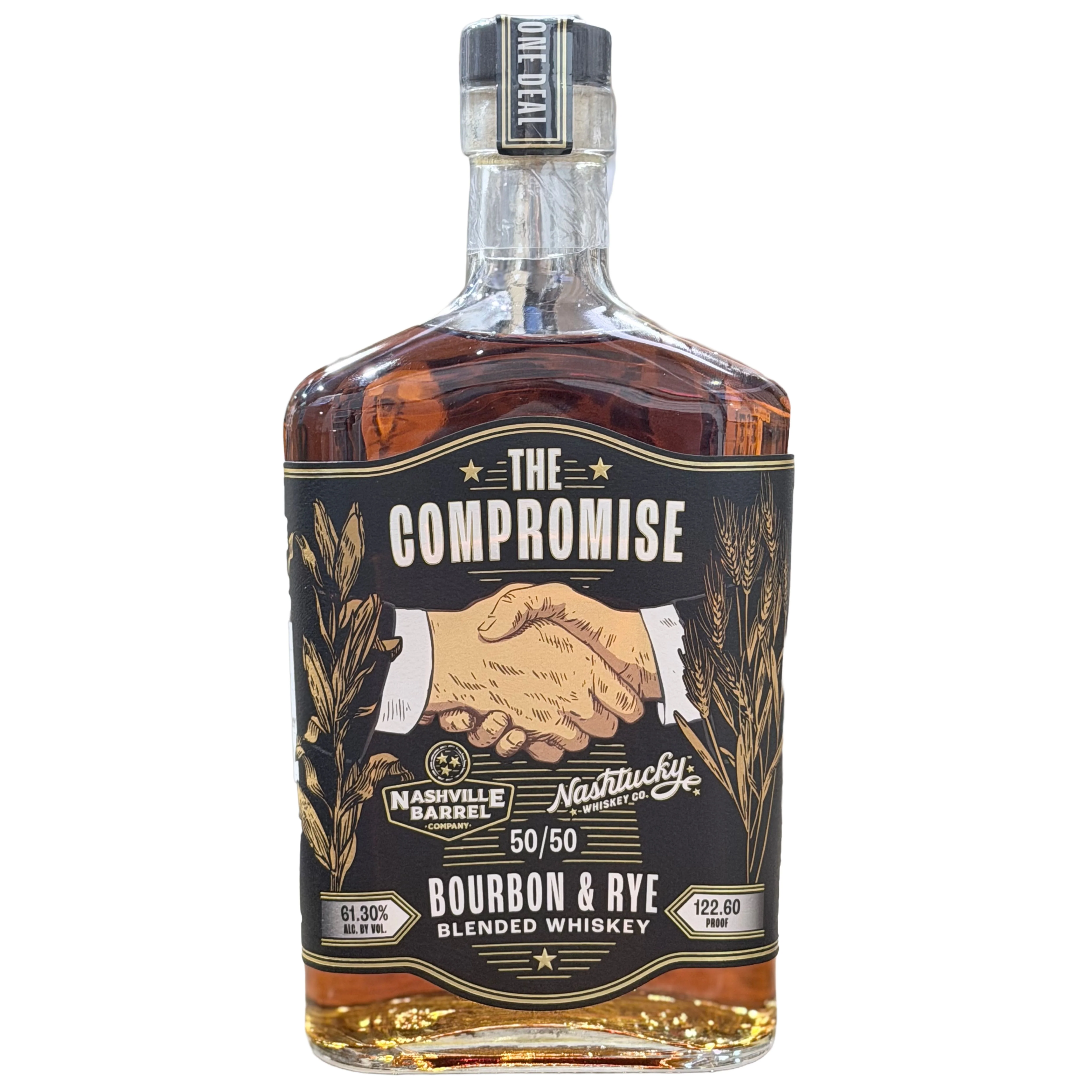NASHVILLE BARREL CO THE COMPROMISE BOURBON & RYE BLENDED WHISKEY TENNESSE 750ML