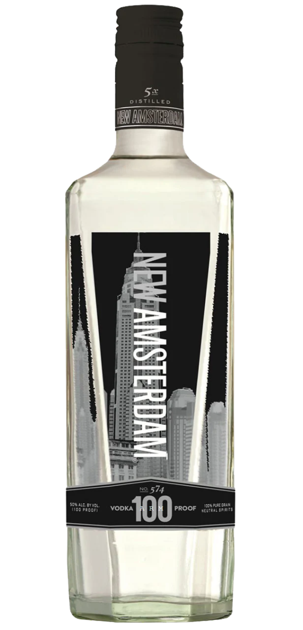 NEW AMSTERDAM VODKA 100PF 750ML