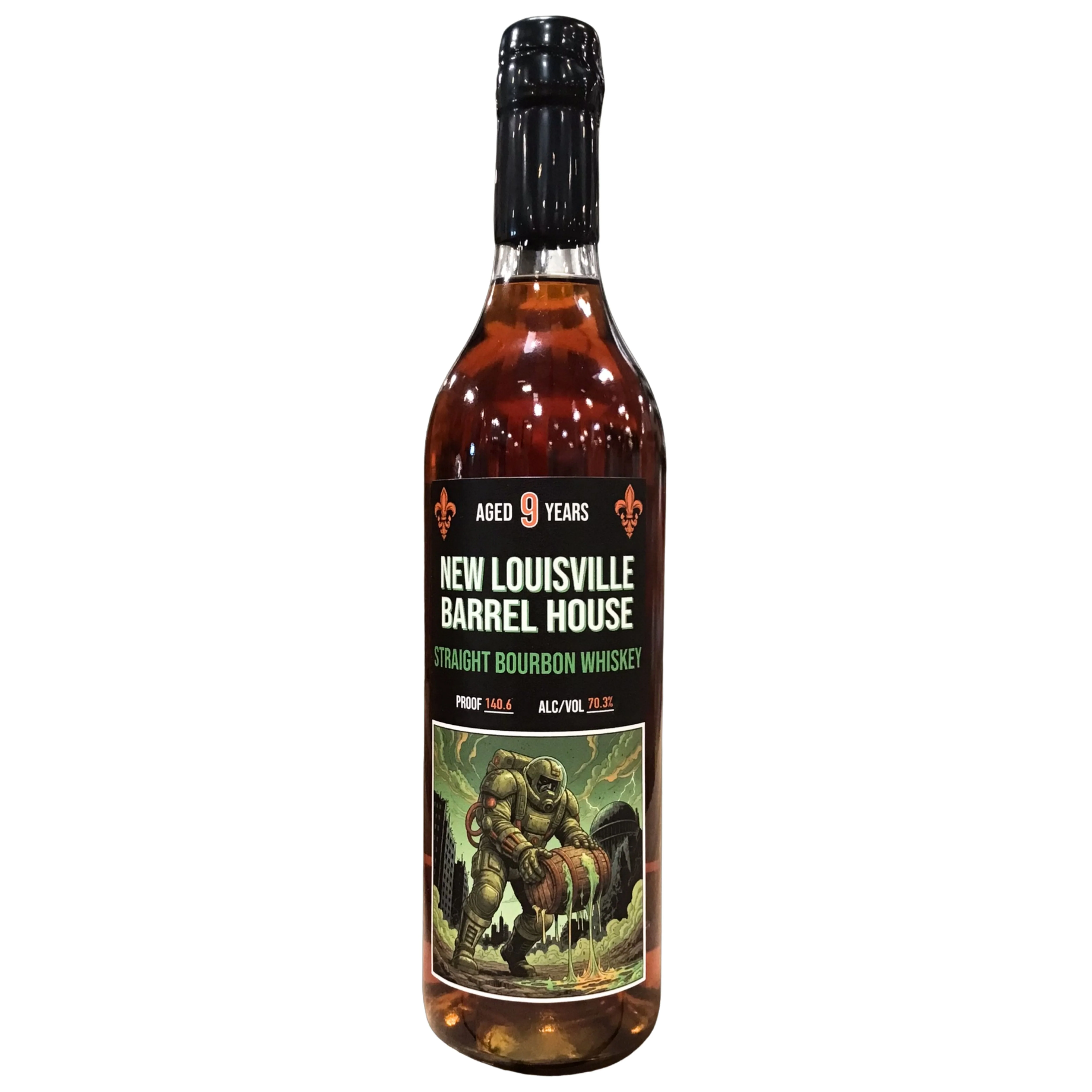 NEW LOUISVILLE BOURBON STRAIGHT HAZMAT HERO KENTUCKY 9YR 140.6PF 750ML