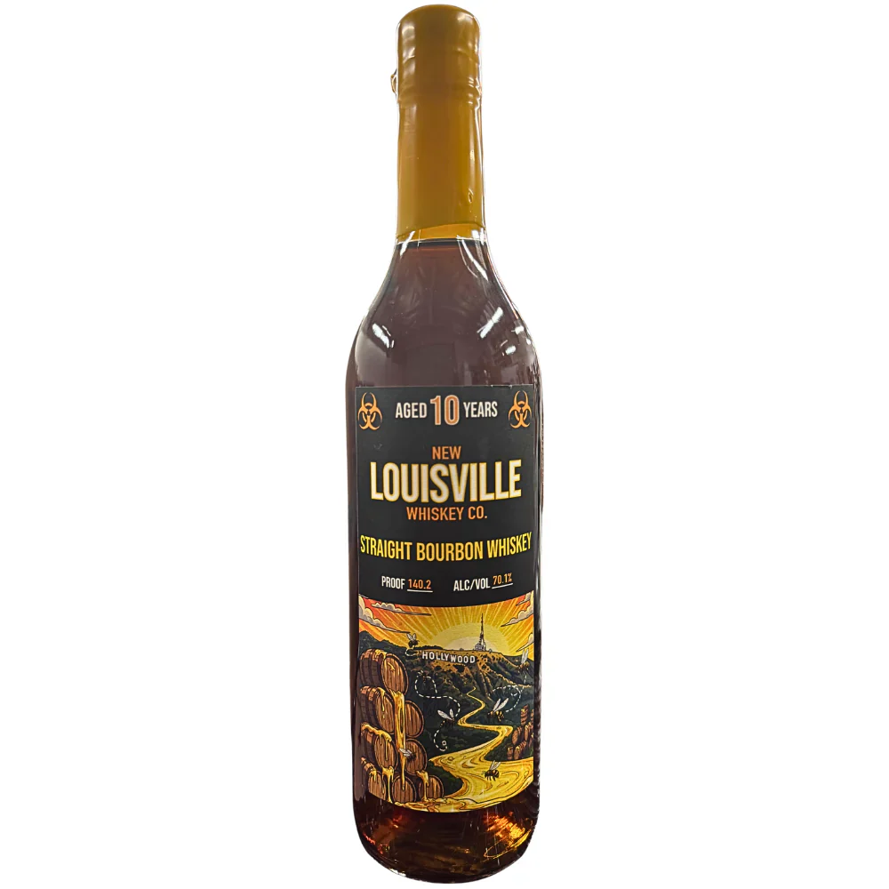 NEW LOUISVILLE BOURBON STRAIGHT HOLLYWOOD HONEY KENTUCKY 10YR 750ML