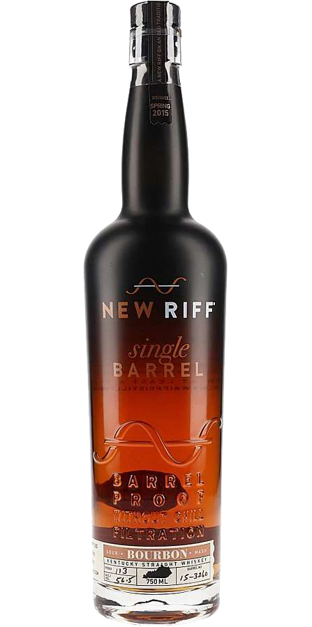 NEW RIFF BOURBON SINGLE BARREL SOUR MASH BARREL PROOF KENTUCKY 750ML