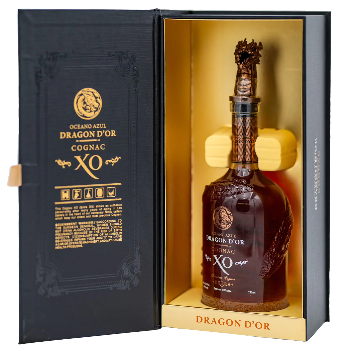 OCEANO AZUL DRAGON D OR COGNAC XO FRANCE 750ML