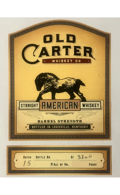 OLD CARTER WHISKEY BARREL STRENGTH BATCH 15 KENTUCKY 750ML