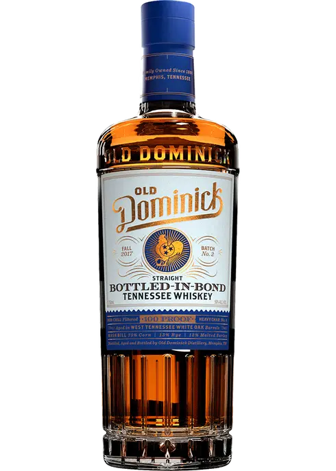 OLD DOMINICK BOURBON WHISKEY STRAIGHT BOTTLED IN BOND TENNESSEE 750ML