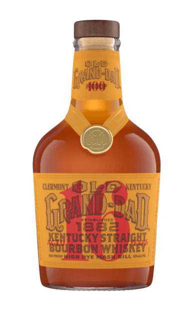 OLD GRAND-DAD BOURBON STRAIGHT CLERMONT KENTUCKY 100PF 16YR 750ML