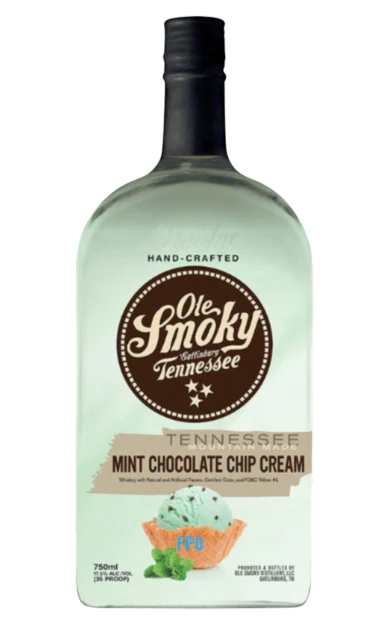 OLE SMOKY MINT CHOCOLATE CHIP CREAM TENNESSEE 750ML