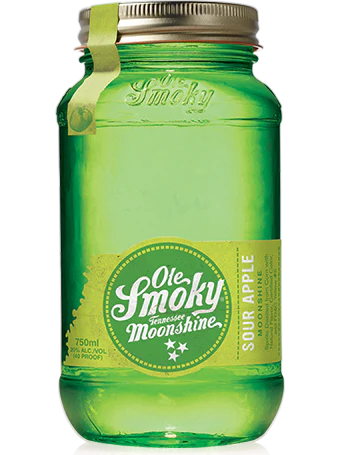 OLE SMOKY MOONSHINE SOUR APPLE 70PF 750ML