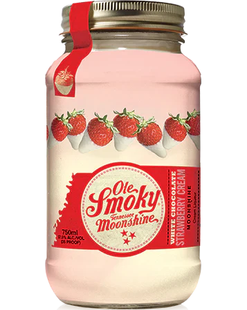 OLE SMOKY MOONSHINE WHITE CHOCOLATE STRAWBERRY CREAM 750ML