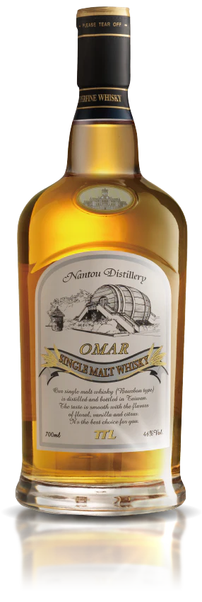 OMAR WHISKY SINGLE MALT BOURBON TYPE TAIWAN 700ML