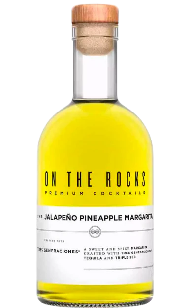 OTR ON THE ROCKS COCKTAIL MARGARITA JALAPENO PINEAPPLE WITH TRES GENERACIONES 375ML