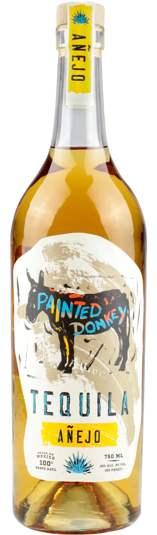 PAINTED DONKEY TEQUILA ANEJO 750ML