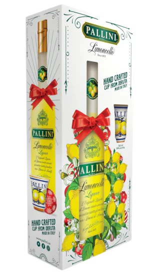 PALLINI LIMONCELLO LIQUEUR GFT PK CAMPANIA ITALY 750ML - Image 2
