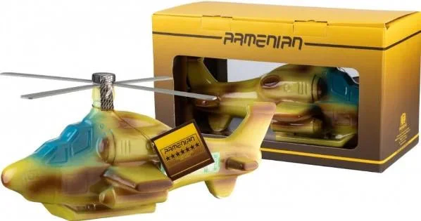 PROSHYAN HELICOPTER FIGURINE BRANDY VSOP ARMENIA 750ML