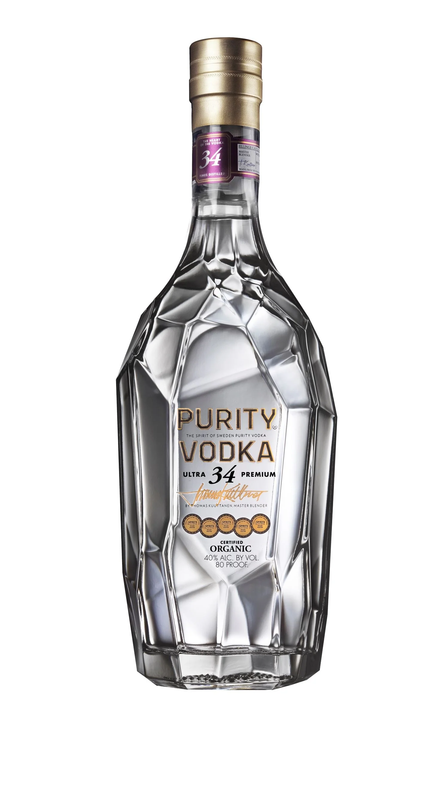 PURITY VODKA ULTRA 34 PREMIUM SWEDEN 750ML