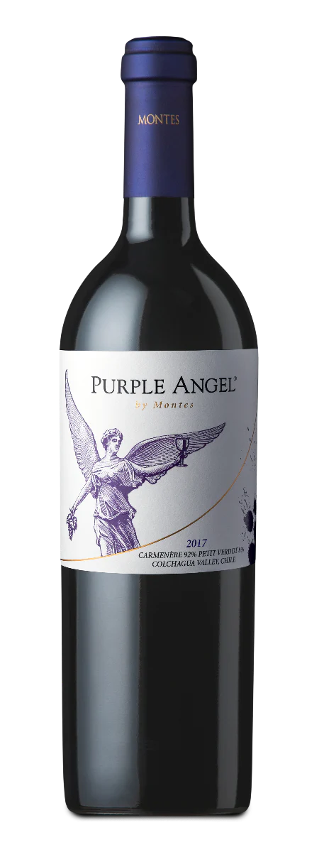 PURPLE ANGEL BY MONTES RED WINE COLCHAGUA VALLEY CHILE 2021