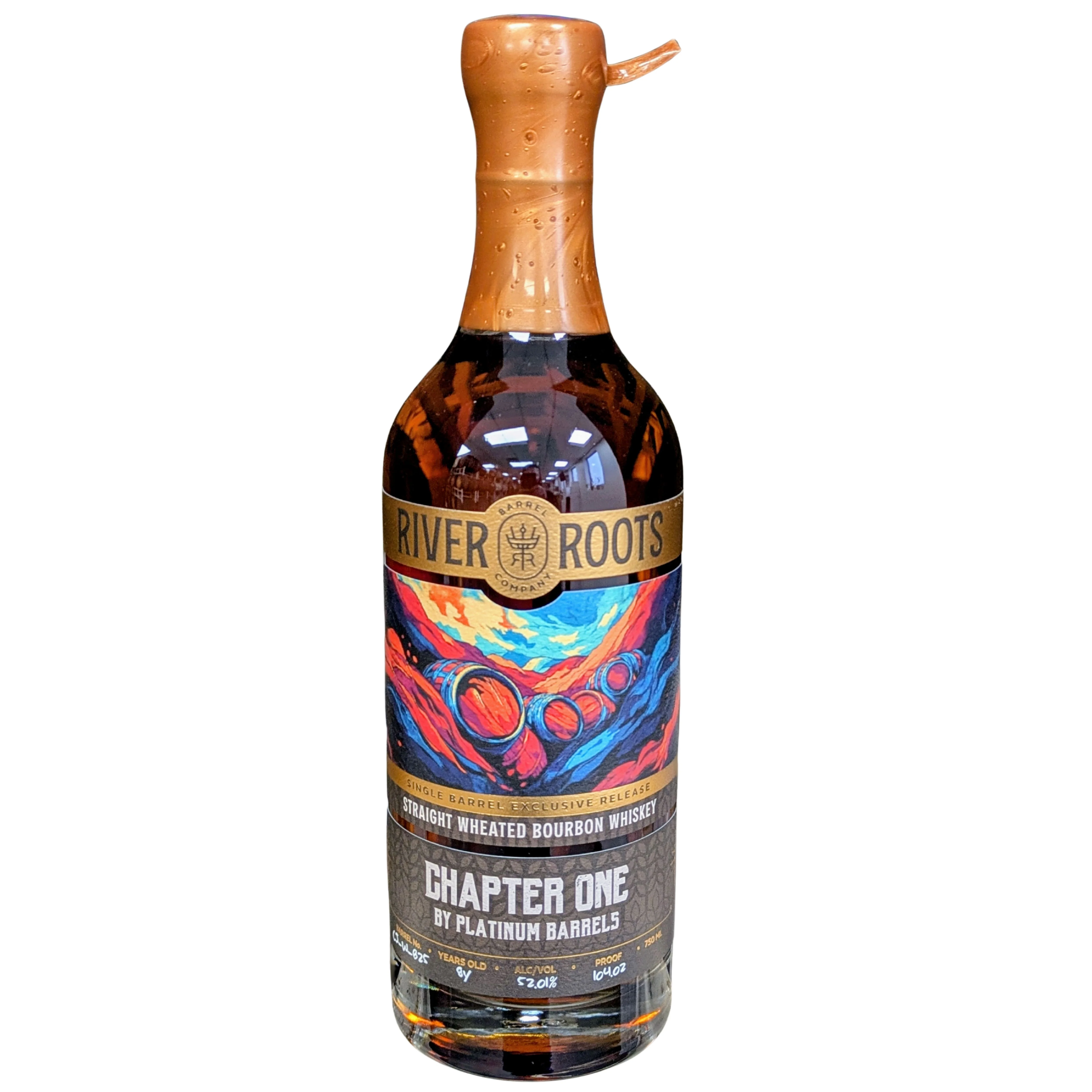 RIVER ROOTS BOURBON WHEATED SINGLE BARREL "CHAPTER ONE" EXCLUSIVE RELEASE OHIO 8YR 750ML
