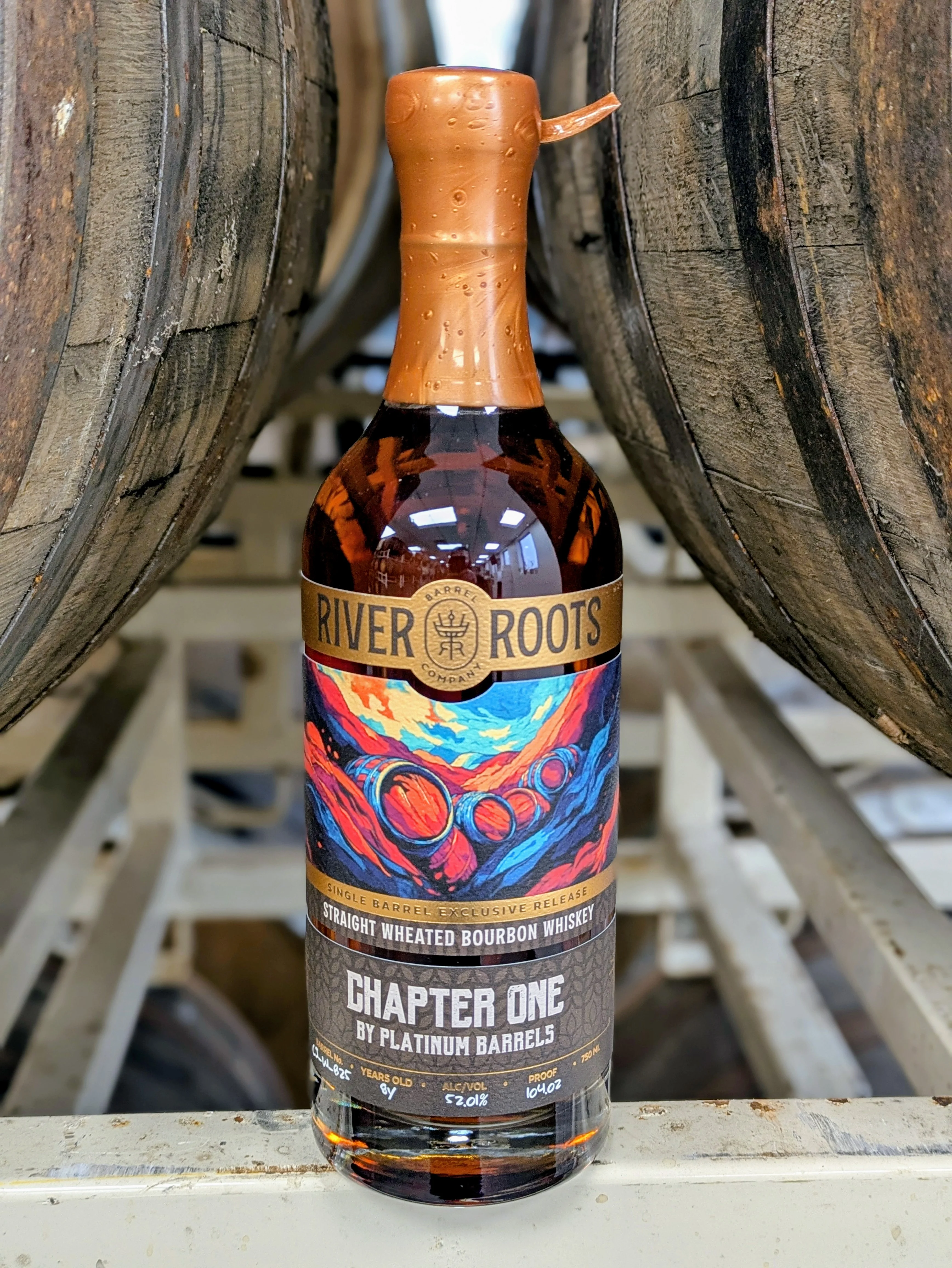 RIVER ROOTS BOURBON WHEATED SINGLE BARREL "CHAPTER ONE" EXCLUSIVE RELEASE OHIO 8YR 750ML - Image 2