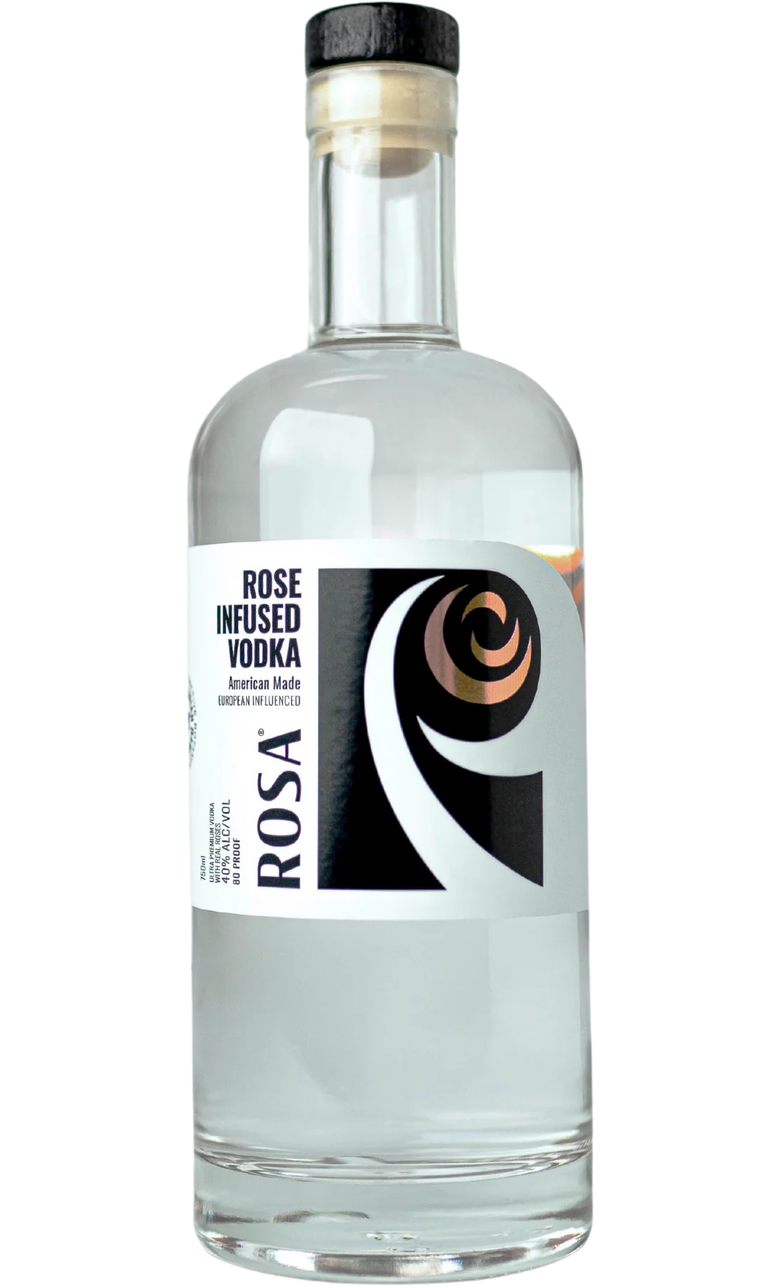 ROSA VODKA AUTHENTIC ROSE INFUSED VODKA DISTILLED IN OREGON 750ML