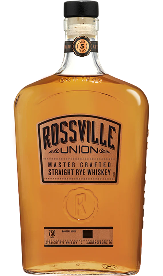ROSSVILLE UNION MASTER CRAFTED WHISKEY RYE CASK STRENGTH INDIANA 750ML