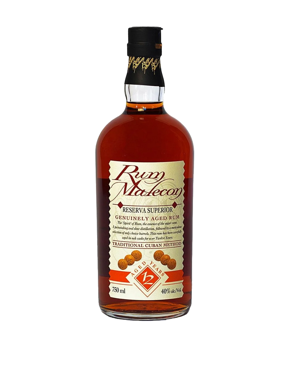 RUM MALECON RUM RESERVE SUPERIOR PANAMA 12YR 750ML