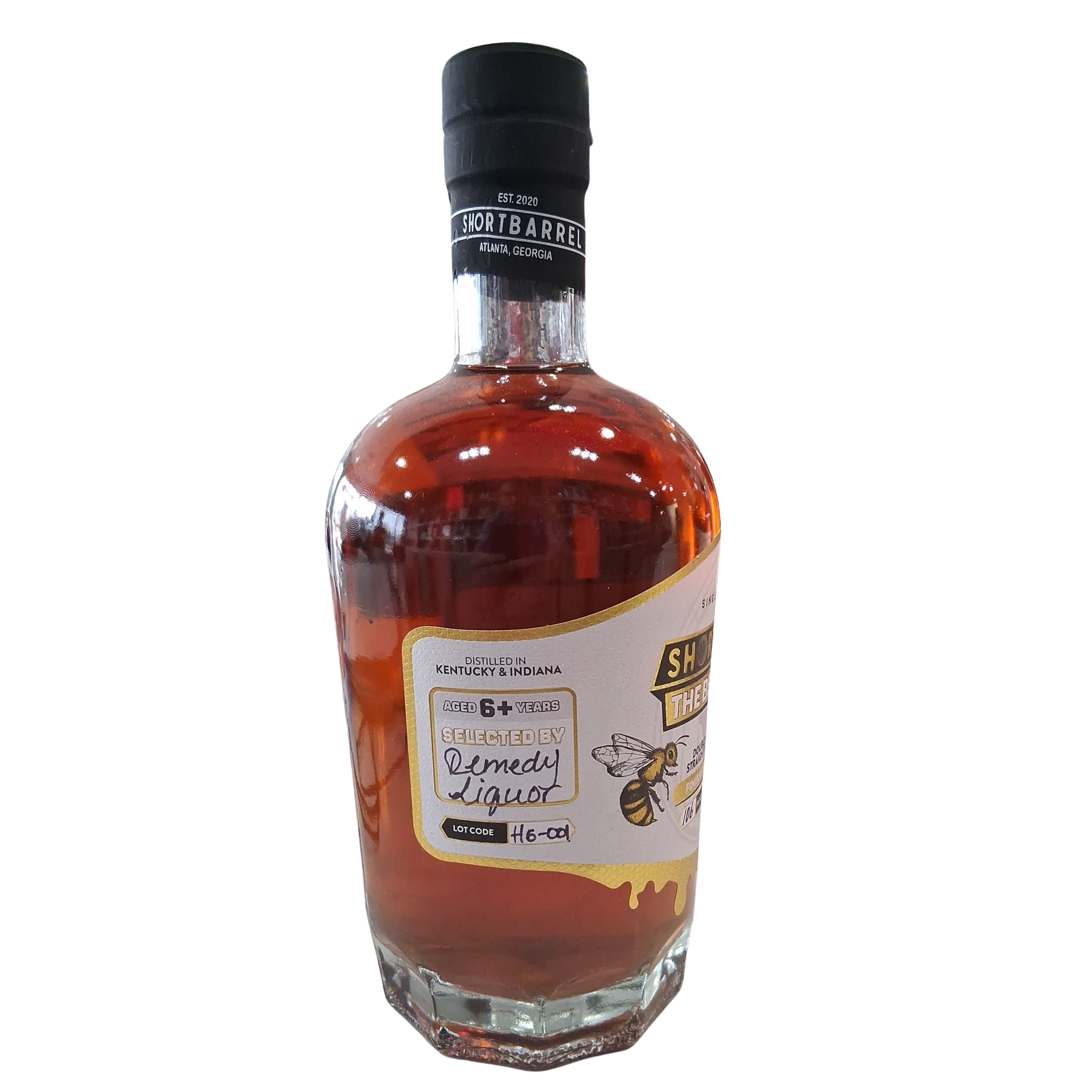 SHORTBARREL THE BEES KNEES BOURBON PRIVATE SINGLE BARREL DOUBLE BARREL TOASTED FINISHED IN HONEY CASKS KENTUCKY 750ML - Image 2