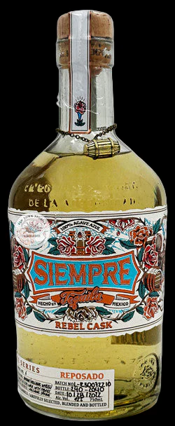SIEMPRE TEQUILA REPOSADO SUPREMO REBELIOUS AGED IN AMERICAN OAK 750ML