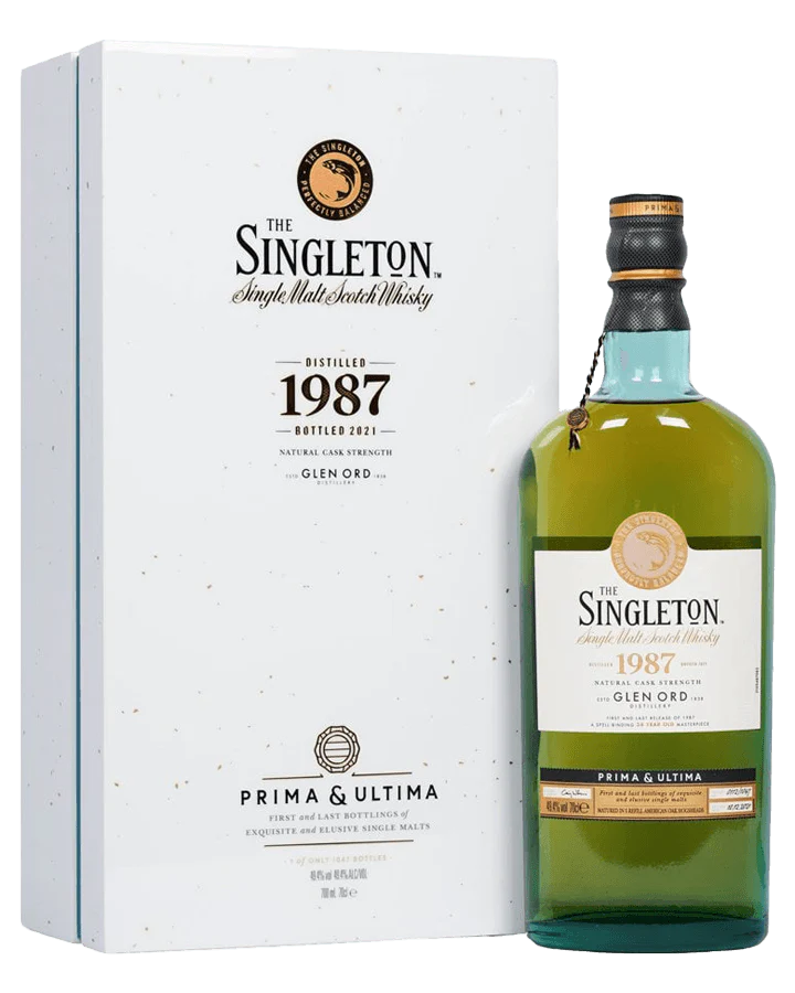 SINGLETON SCOTCH SINGLE MALT NATURAL CASK STRENGTH PRIMA & ULTIMA DISTILLED IN 1987 34YR 700ML