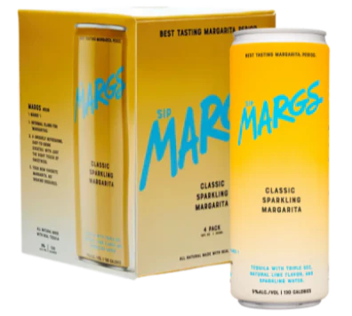 SIPMARGS CLASSIC SPARKLING MARGARITA COCKTAIL 4X355ML