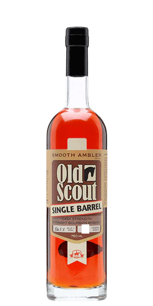 SMOOTH AMBLER OLD SCOUT WHISKEY RYE SINGLE BARREL CASK STRENGTH WEST VIRGINIA 750ML