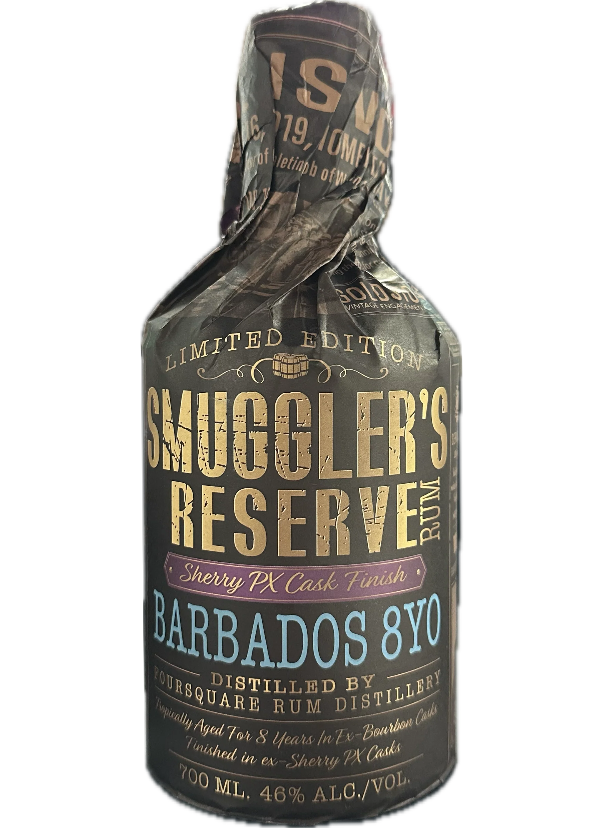 SMUGGLERS RESERVE RUM SHERRY CASK BARBADOS 8YR 700ML