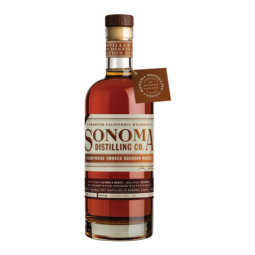 SONOMA DISTILLING BOURBON CHERRYWOOD SMOKED CALIFORNIA 750ML