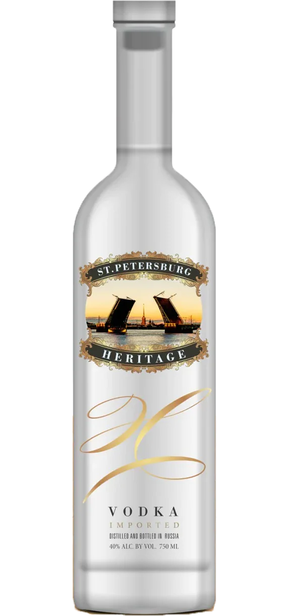 ST PETERSBURG HERITAGE VODKA ULTRA PREMIUM RUSSIA 750ML